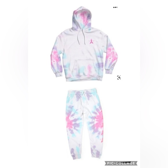 Jeffree Star Snow Cone Tie Dye Hoodie and Pants - Picture 1 of 4